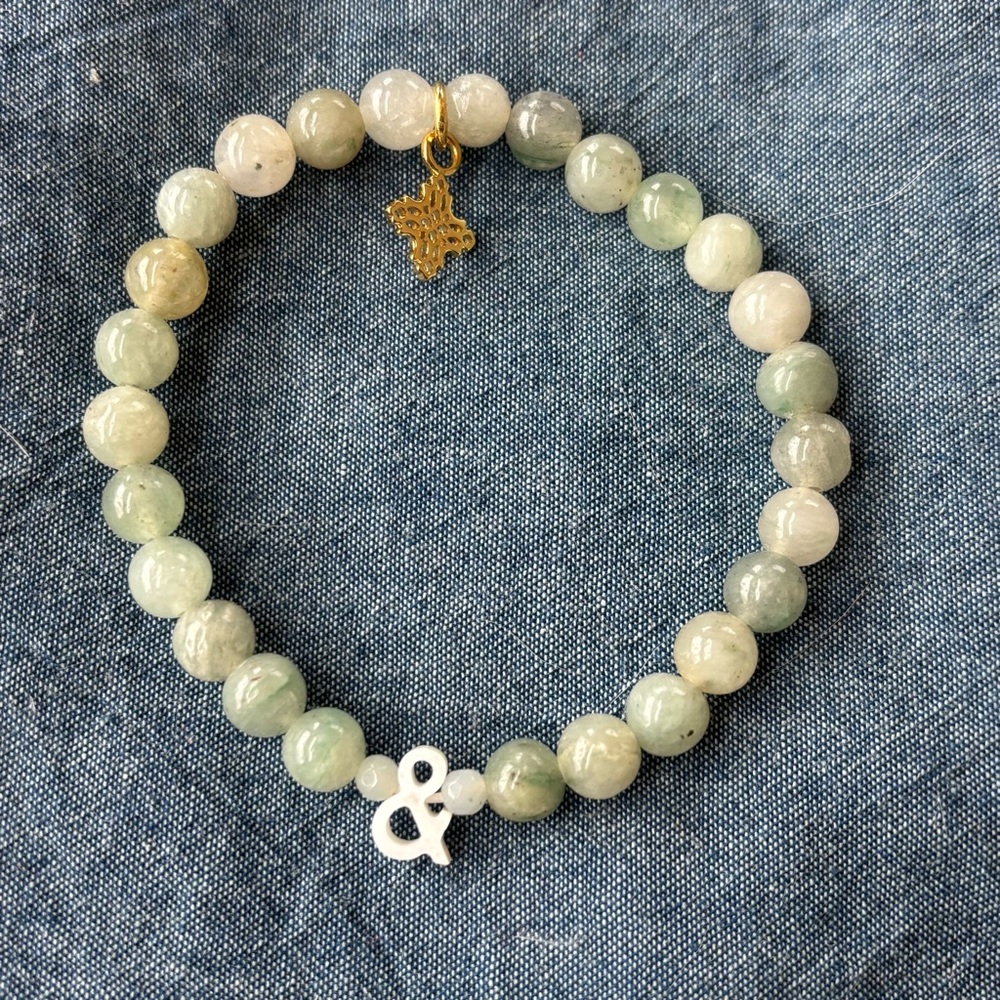Natural Stone Ampersand Bracelet